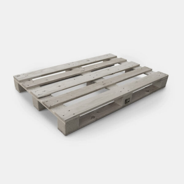 Dunkle, gebrauchte Europalette